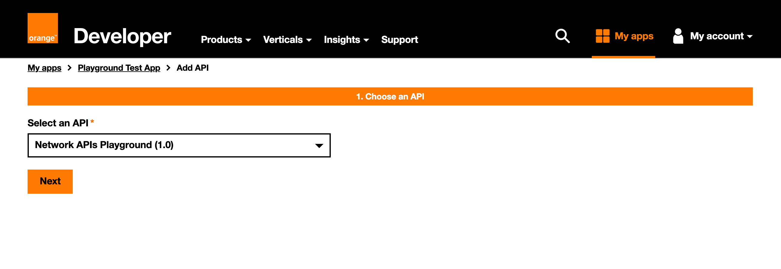 API subscription process