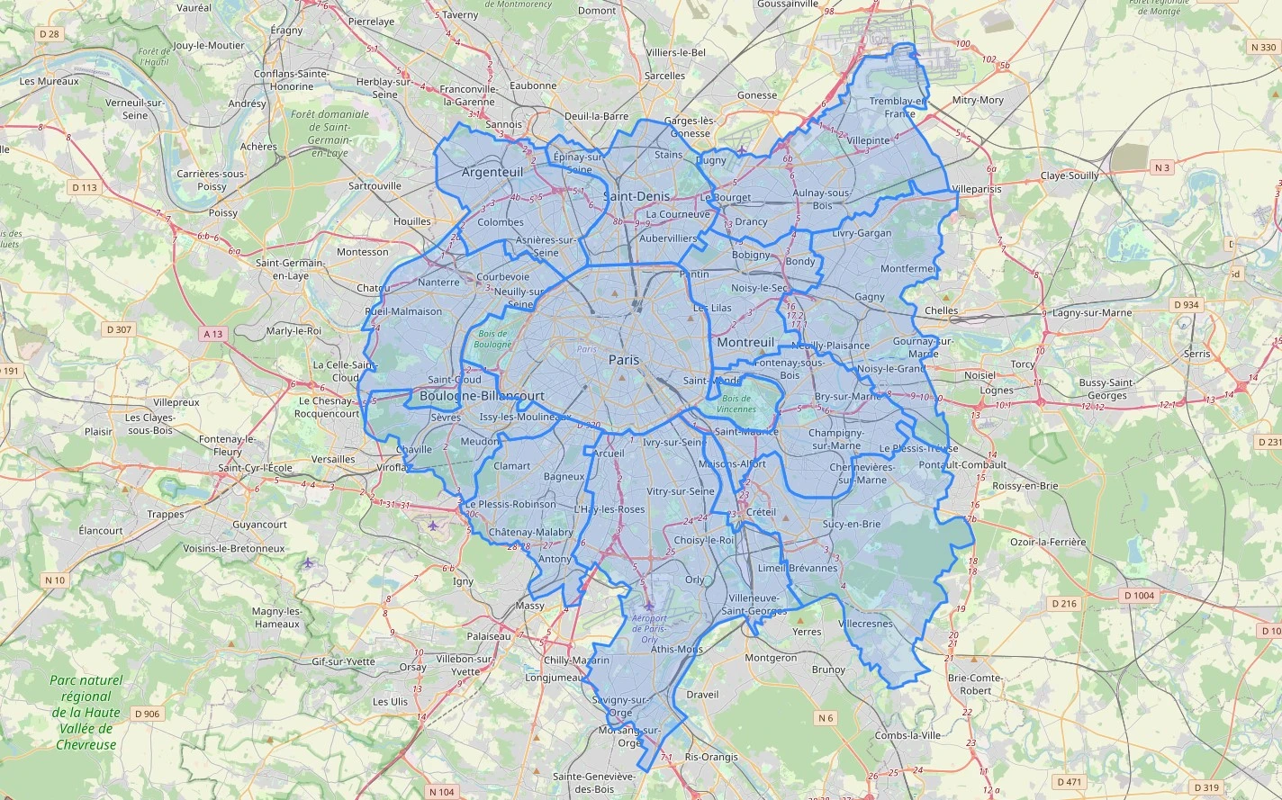 Population density covered area enter image description here